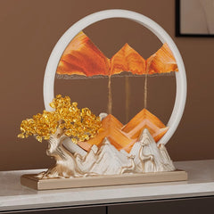 Flowing Sand Scape – 3D Kinetic Mountain & Tree Landscape