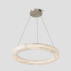 Celestial Ring Chandelier – Sculptural Marble-Look Resin (Available in 3 Sizes or Full Set)