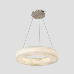 Celestial Ring Chandelier – Sculptural Marble-Look Resin (Available in 3 Sizes or Full Set)