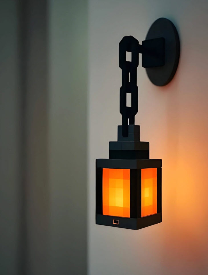 Minecraft RGB Lantern Night Light – Pixel-Craft Glow