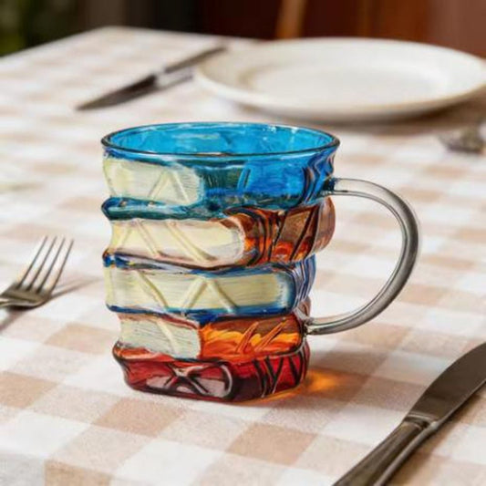 The Bibliophile’s Vessel – Sculptural Ceramic Book Mug