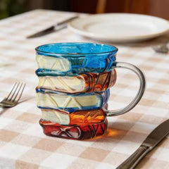 The Bibliophile’s Vessel – Sculptural Ceramic Book Mug