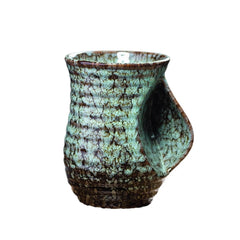 Wabi-Sabi Flow Mug – Sculptural Organic Ceramic Vessel