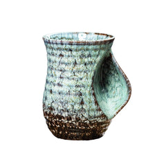 Wabi-Sabi Flow Mug – Sculptural Organic Ceramic Vessel