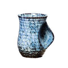 Wabi-Sabi Flow Mug – Sculptural Organic Ceramic Vessel