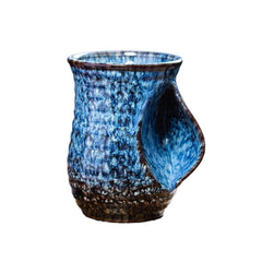 Wabi-Sabi Flow Mug – Sculptural Organic Ceramic Vessel