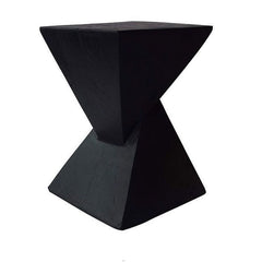 Geometric Pillar – Sculptural Magnesium Oxide Side Table