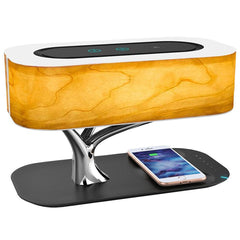 LED Smart Table Lamp with Built-in Bluetooth Speaker and Wireless Charger