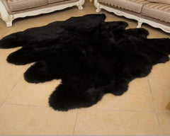 Valeria Ultra Soft Fur Rug Black