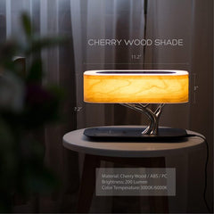 LED Smart Table Lamp with Built-in Bluetooth Speaker and Wireless Charger